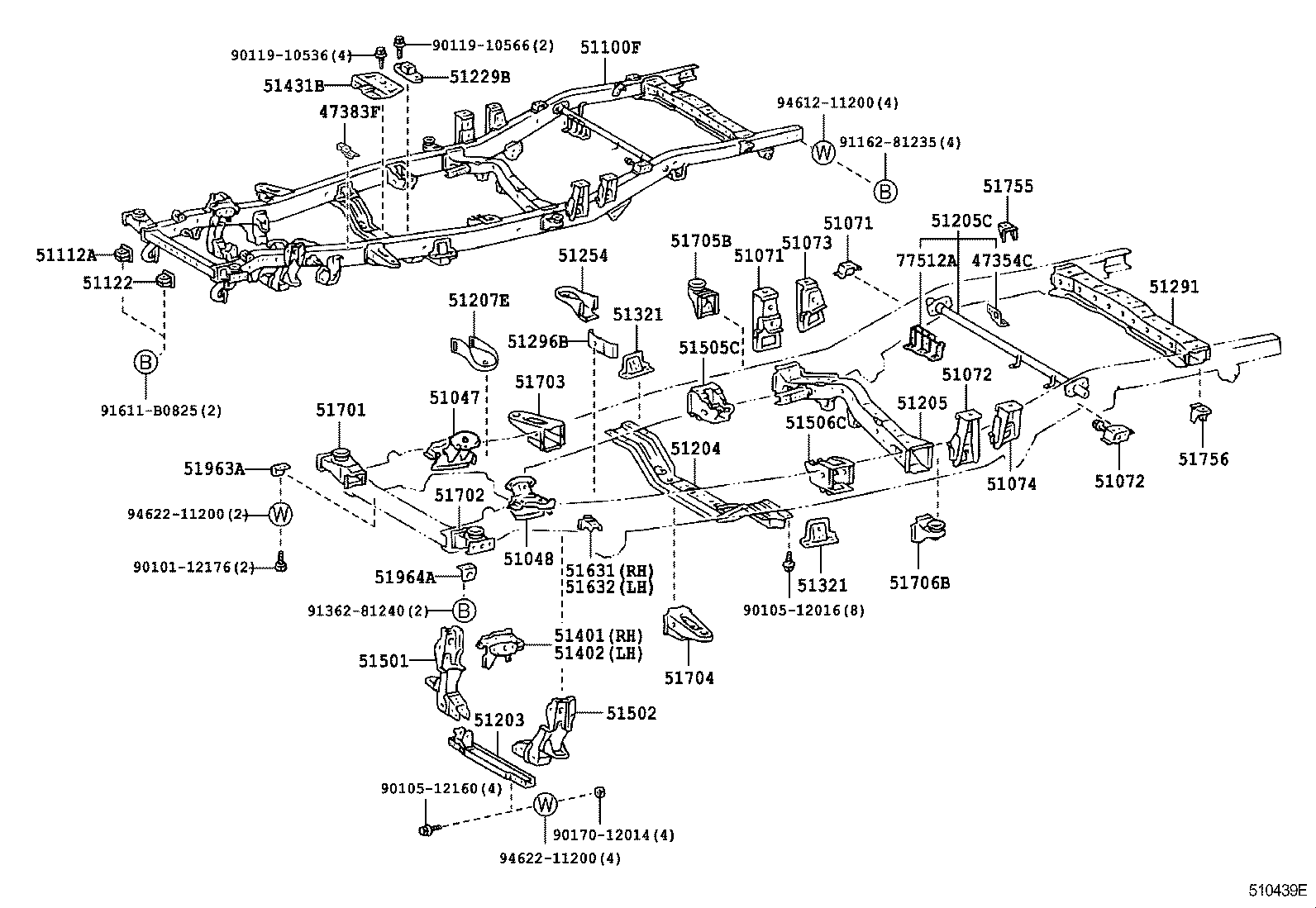 51001-3G290 FRAME SUB-ASSY product image