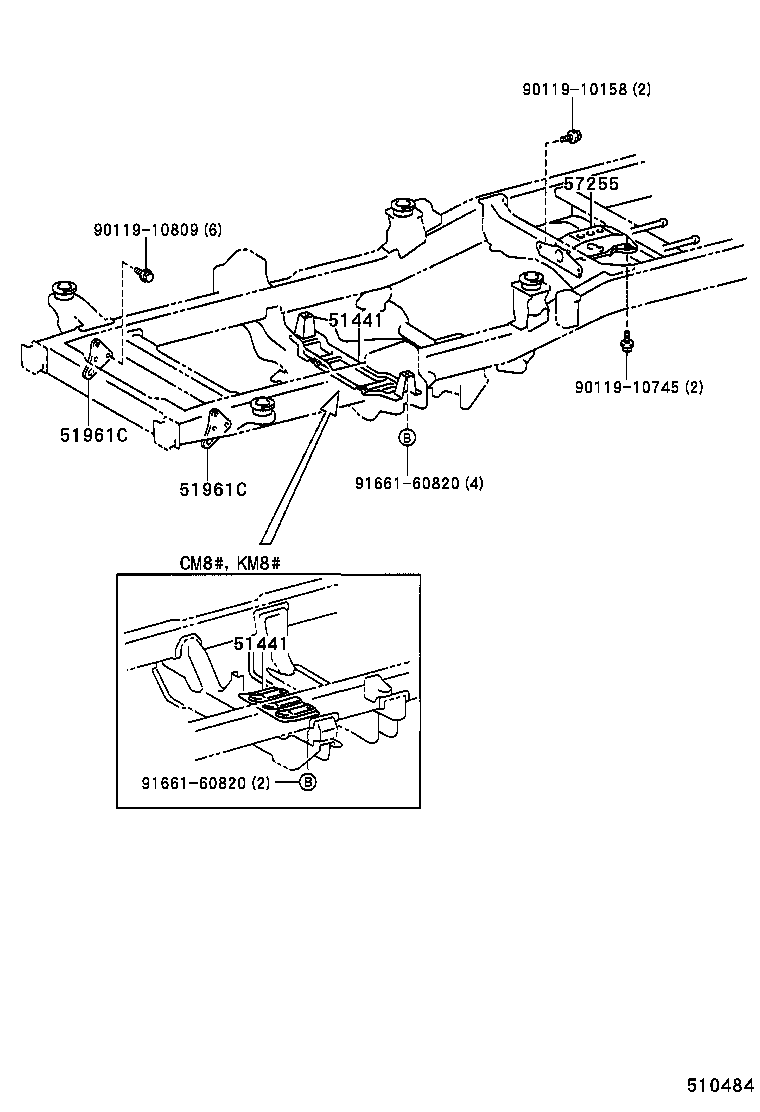 51441-27070 COVER, ENGINE UNDER, NO.1 product image