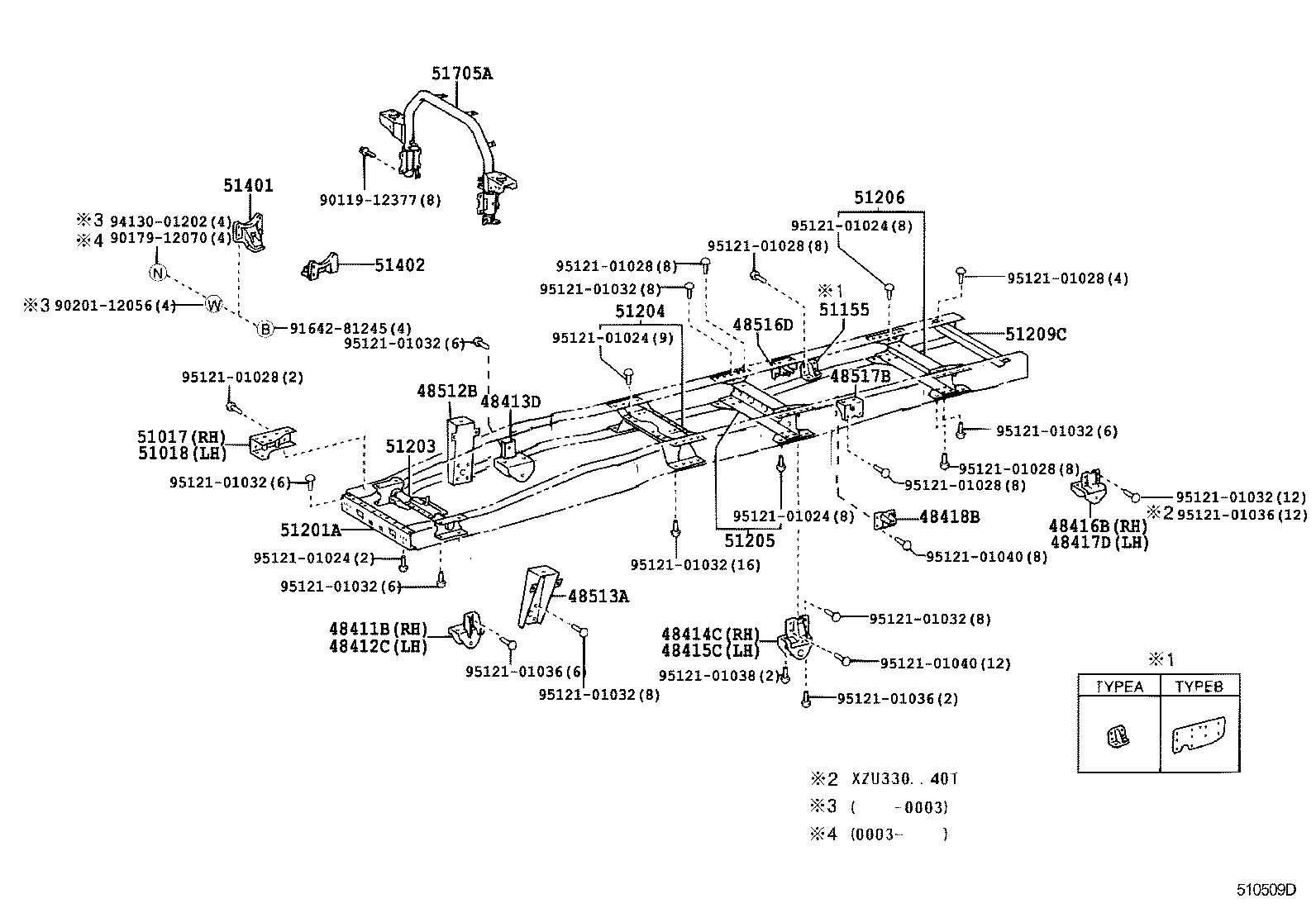48505-37010 BRACKET SUB-ASSY, REAR SHOCK ABSORBER, UPPER RH product image