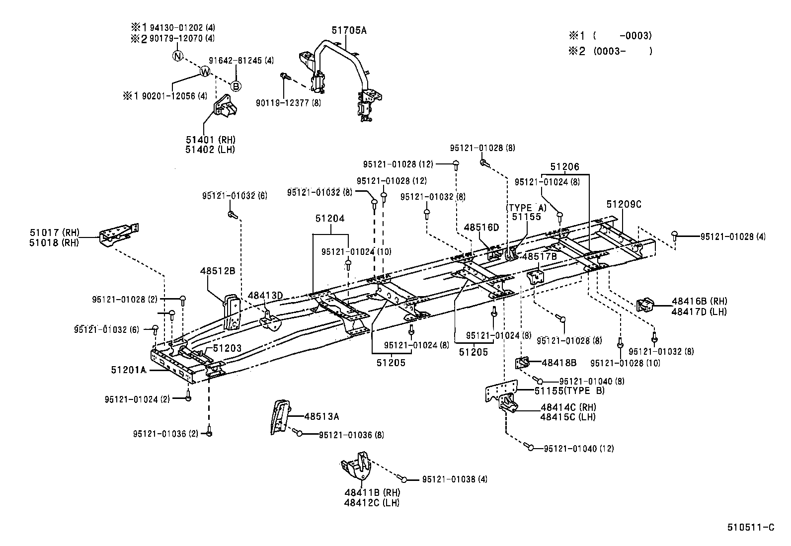 48505-37010 BRACKET SUB-ASSY, REAR SHOCK ABSORBER, UPPER RH product image