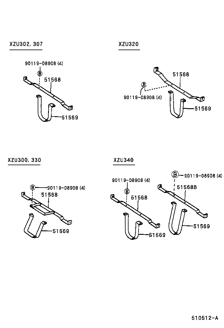 48505-37010 BRACKET SUB-ASSY, REAR SHOCK ABSORBER, UPPER RH product image