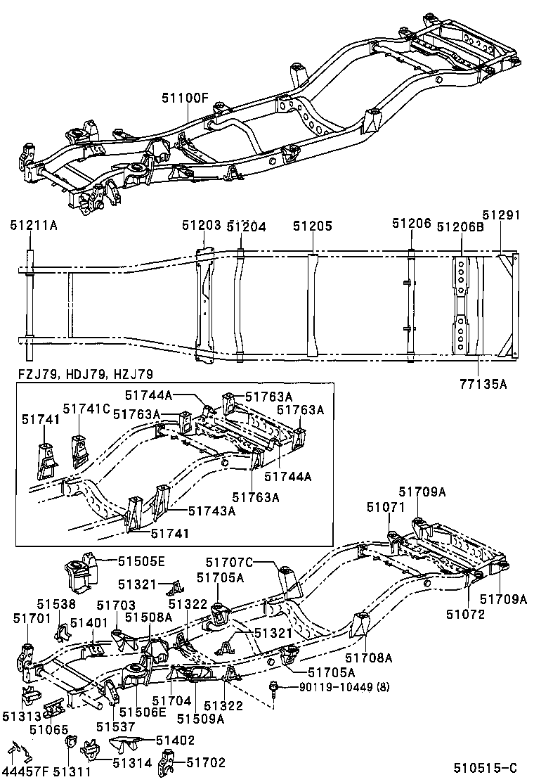 51002-60053 FRAME SUB-ASSY product image