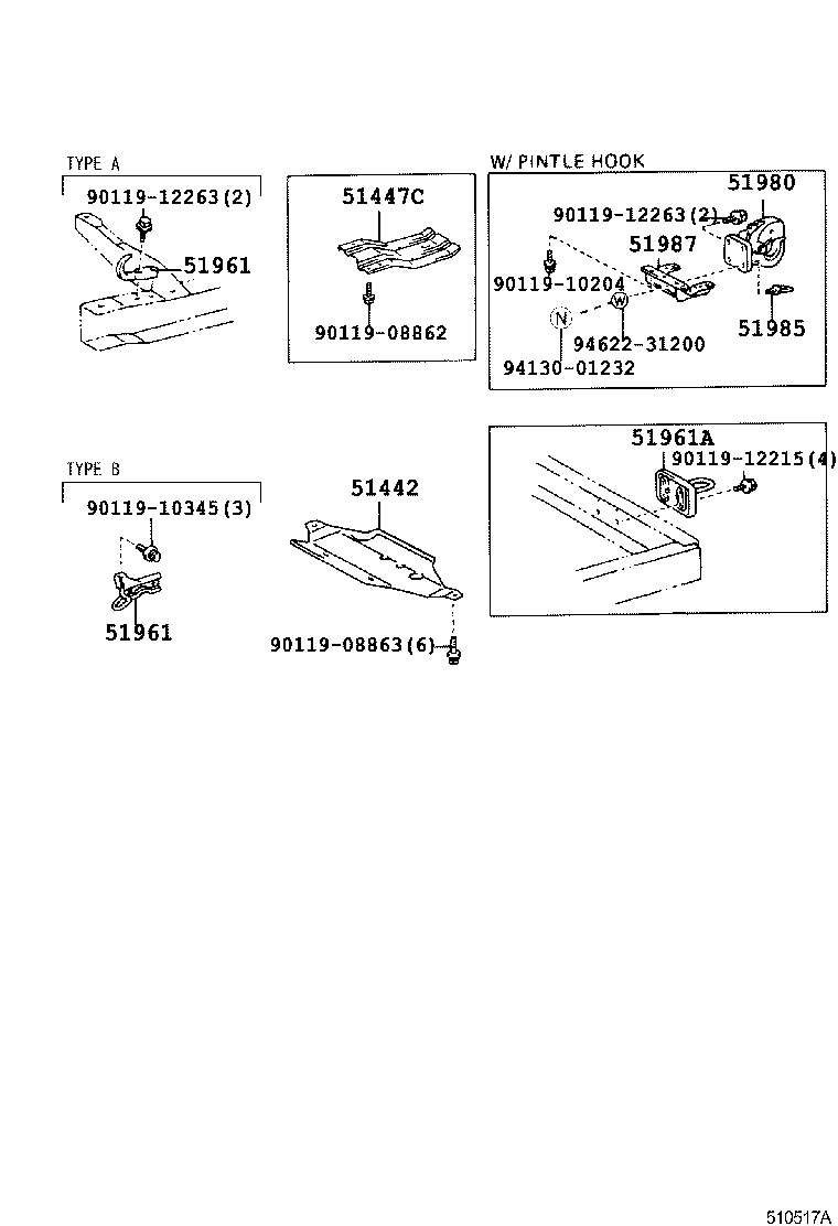 51410-60040 COVER, ENGINE UNDER, NO.1 product image