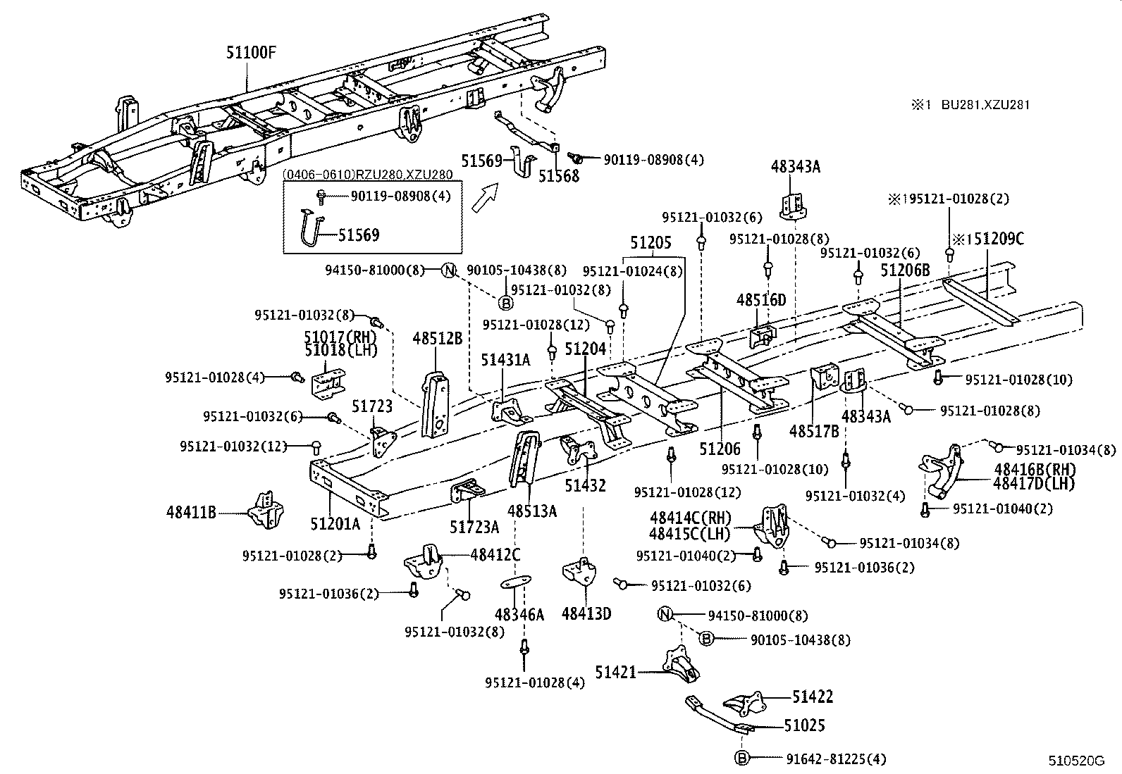 48414-37150 BRACKET, SPRING, NO.3 RH product image