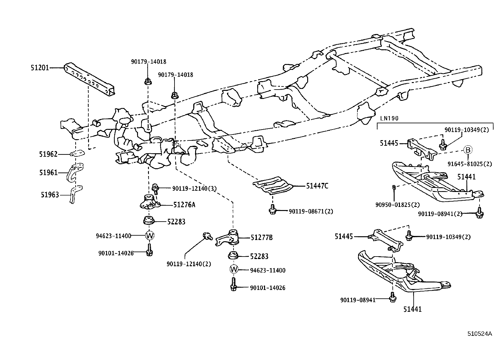 51441-35251 COVER, ENGINE UNDER, NO.1 product image