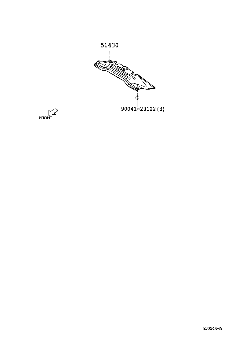 51296-87401 BOLT, FRONT SUSPENSION MEMBER MOUNTING product image