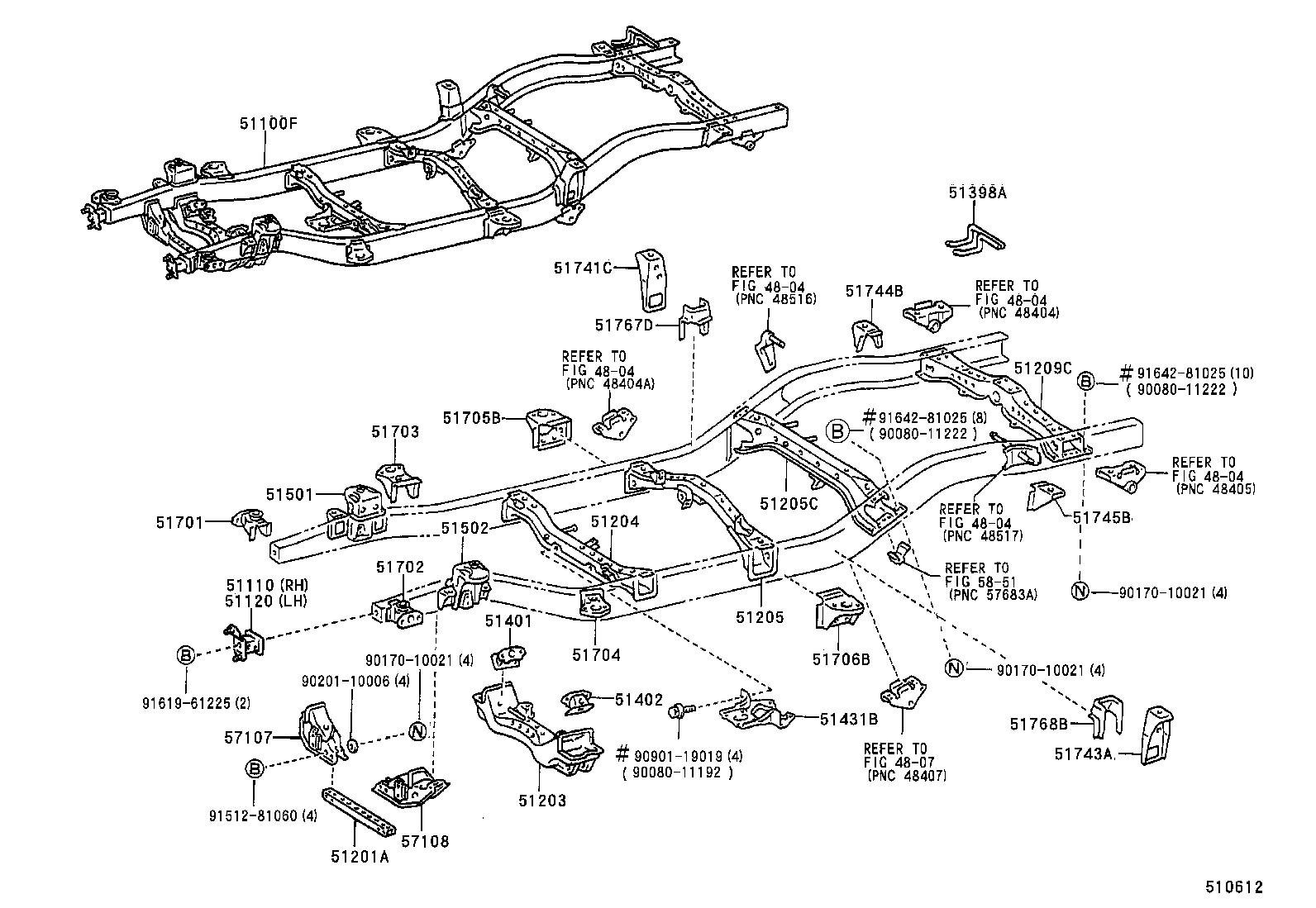 51001-04021 FRAME SUB-ASSY product image