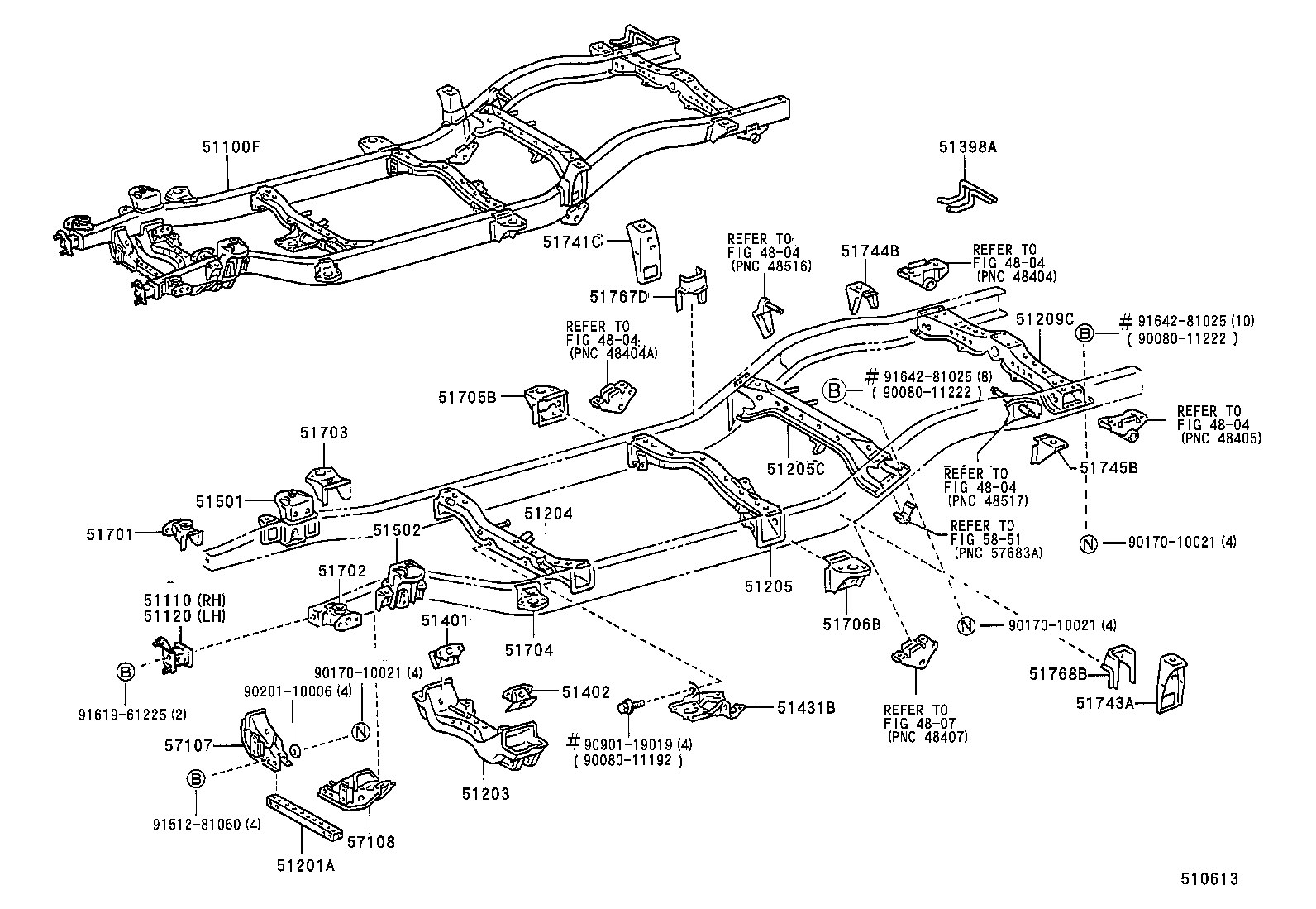 51001-04021 FRAME SUB-ASSY product image