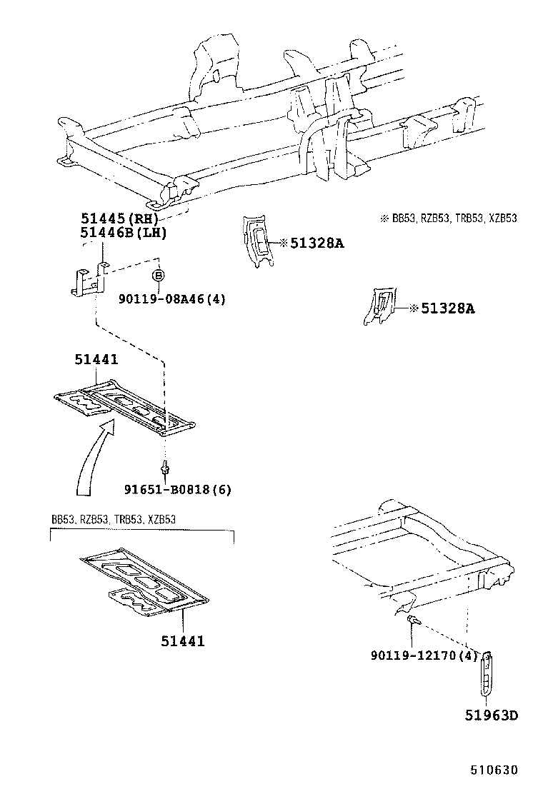 51441-36340 COVER, ENGINE UNDER, NO.1 product image
