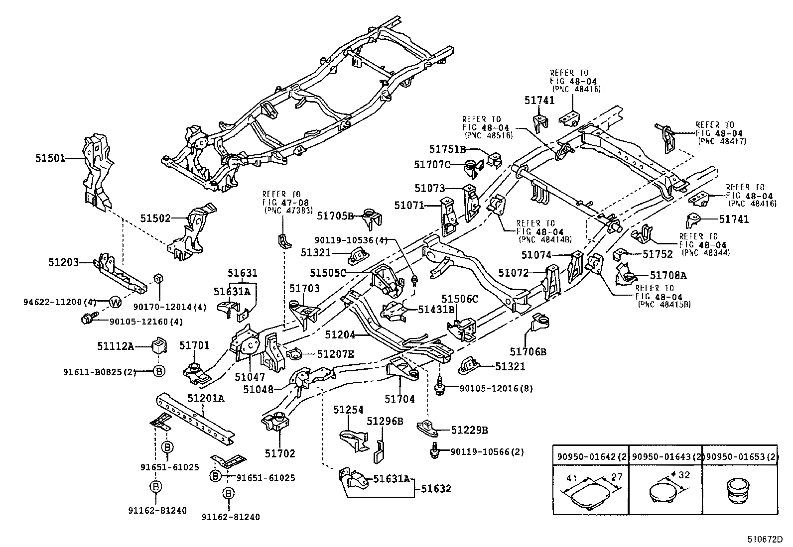 51002-3D690 FRAME SUB-ASSY product image