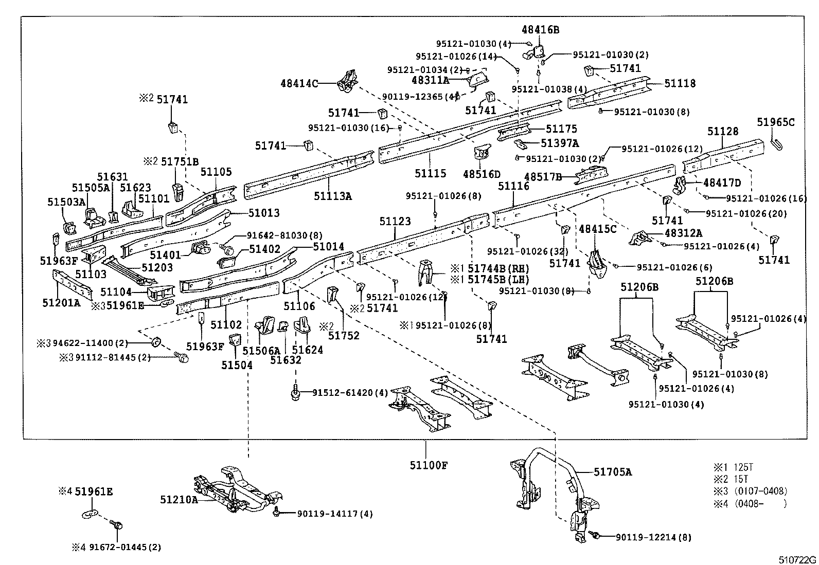 48505-25070 BRACKET SUB-ASSY, REAR SHOCK ABSORBER, UPPER RH product image