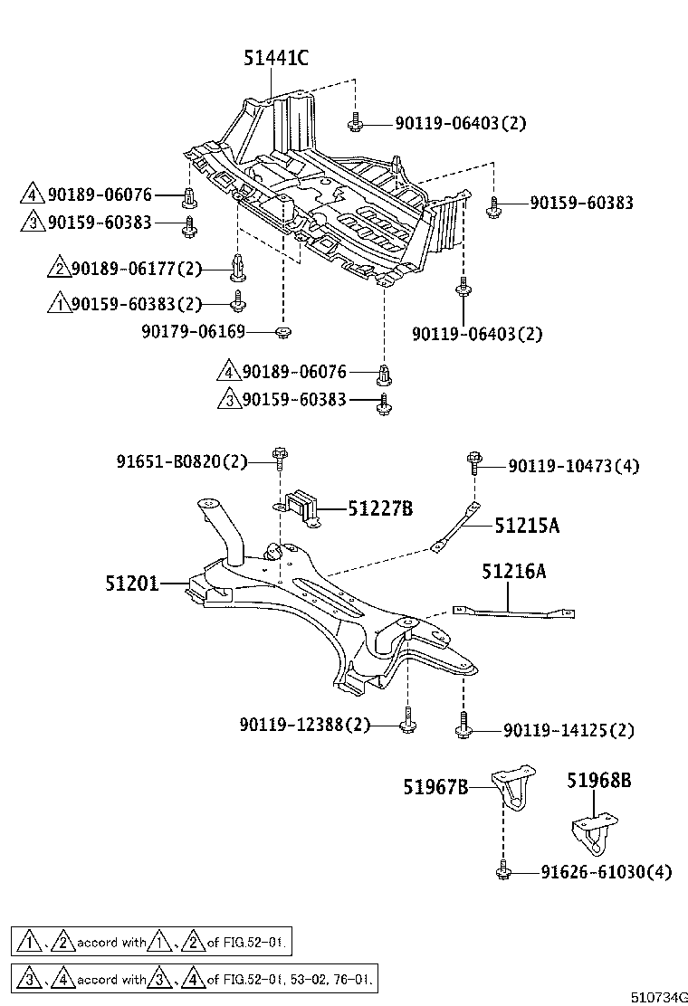 51967-10100 HOOK, TRANSPORT, REAR RH product image