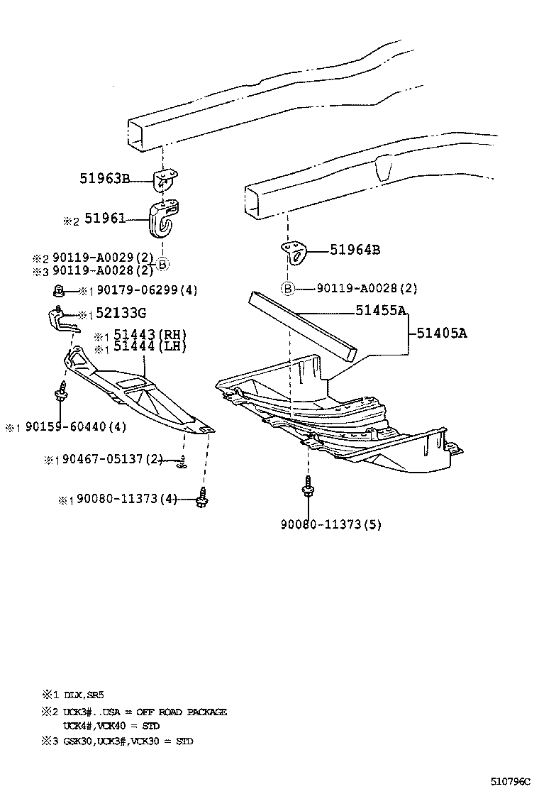 51405-34010 COVER SUB-ASSY, ENGINE UNDER, NO.1 product image