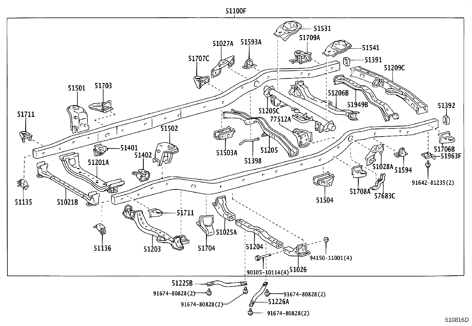 51001-3M460 FRAME SUB-ASSY product image