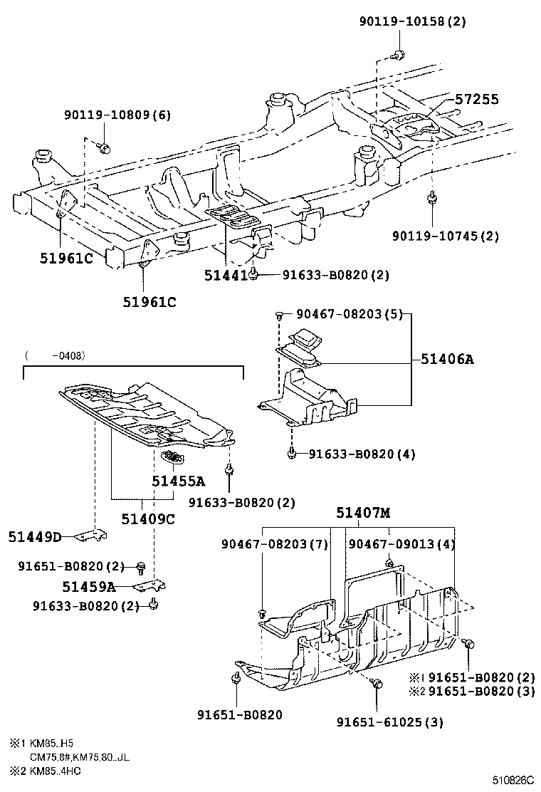 51441-27070 COVER, ENGINE UNDER, NO.1 product image