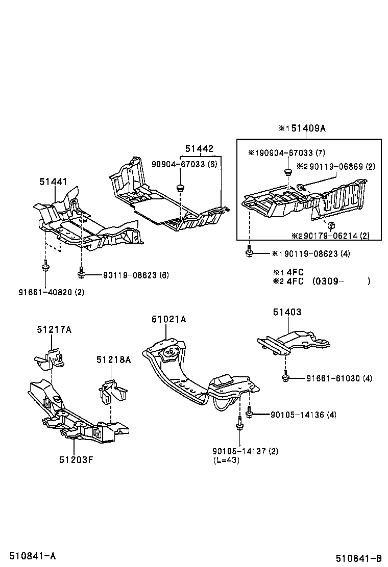 51406-26100 COVER, ENGINE UNDER, NO.2 product image