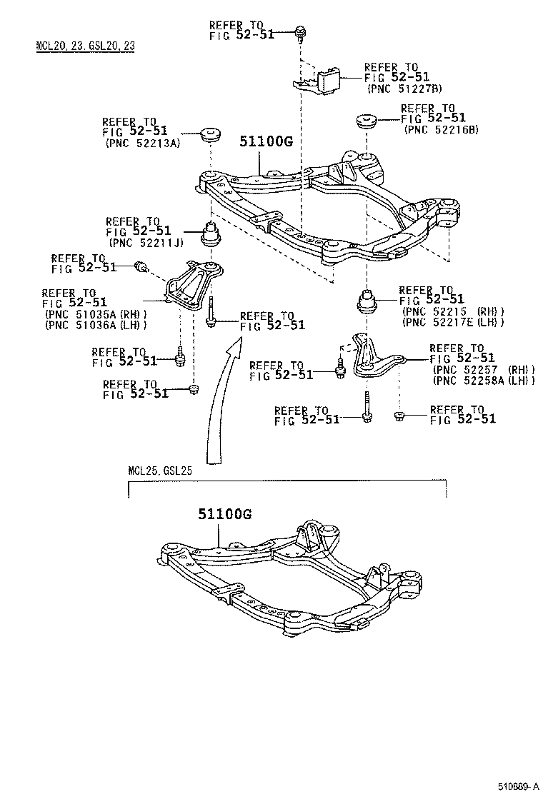 51100-08010 FRAME ASSY, FRONT product image