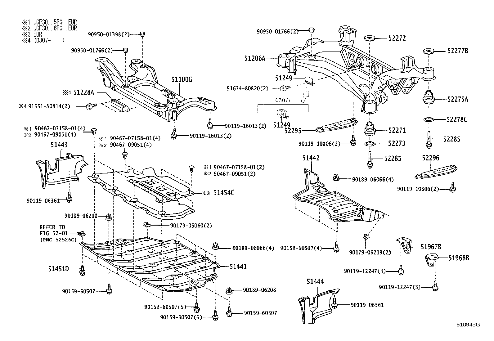 51100-50010 FRAME ASSY, FRONT product image