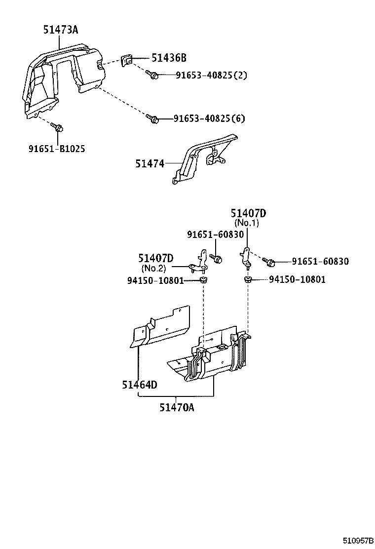 51440-37390 COVER, ENGINE UNDER, LH product image