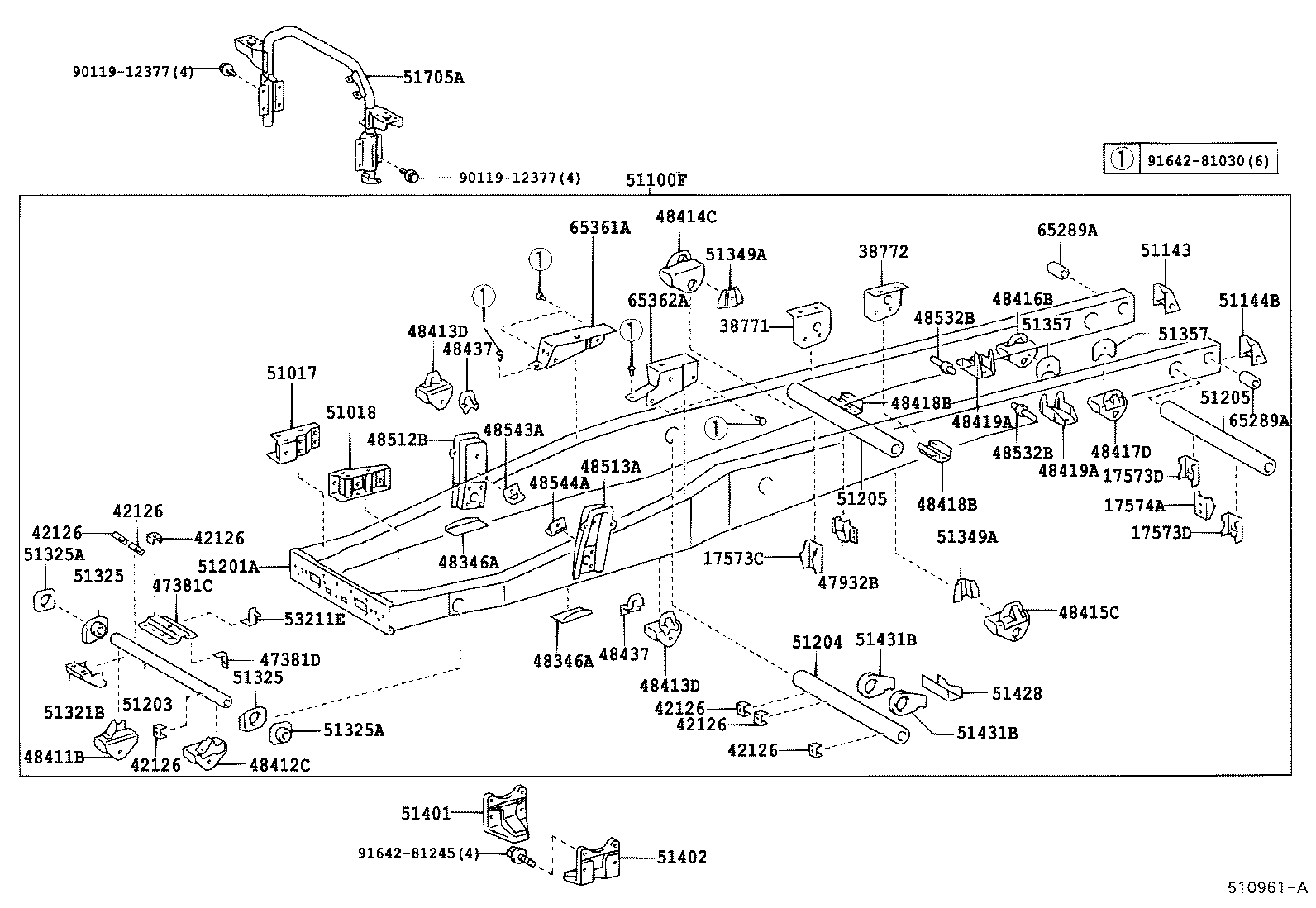 48412-37090 BRACKET, SPRING, NO.1 LH product image