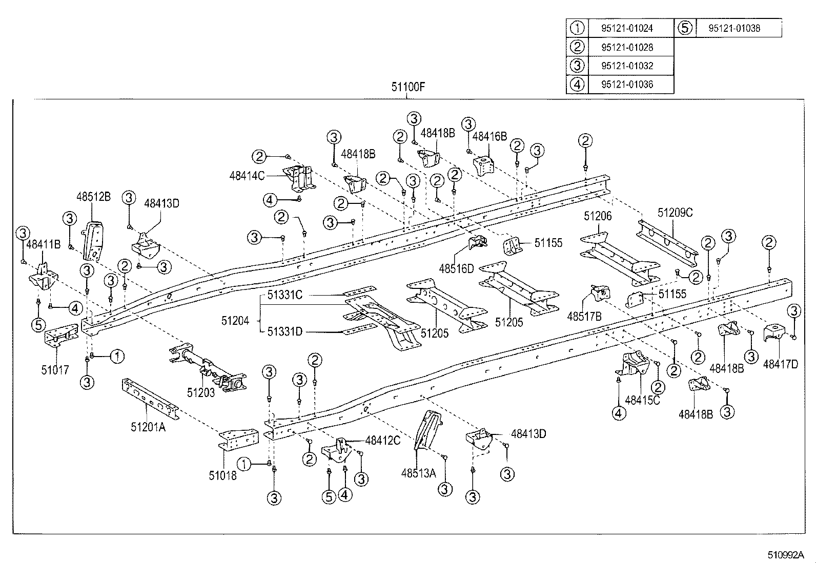 48414-37060 BRACKET, SPRING, NO.3 RH product image