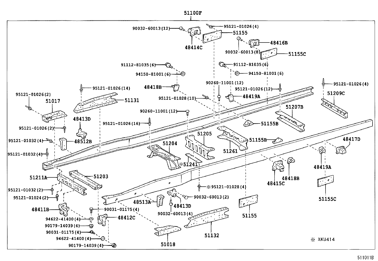 51001-37M60 FRAME SUB-ASSY product image