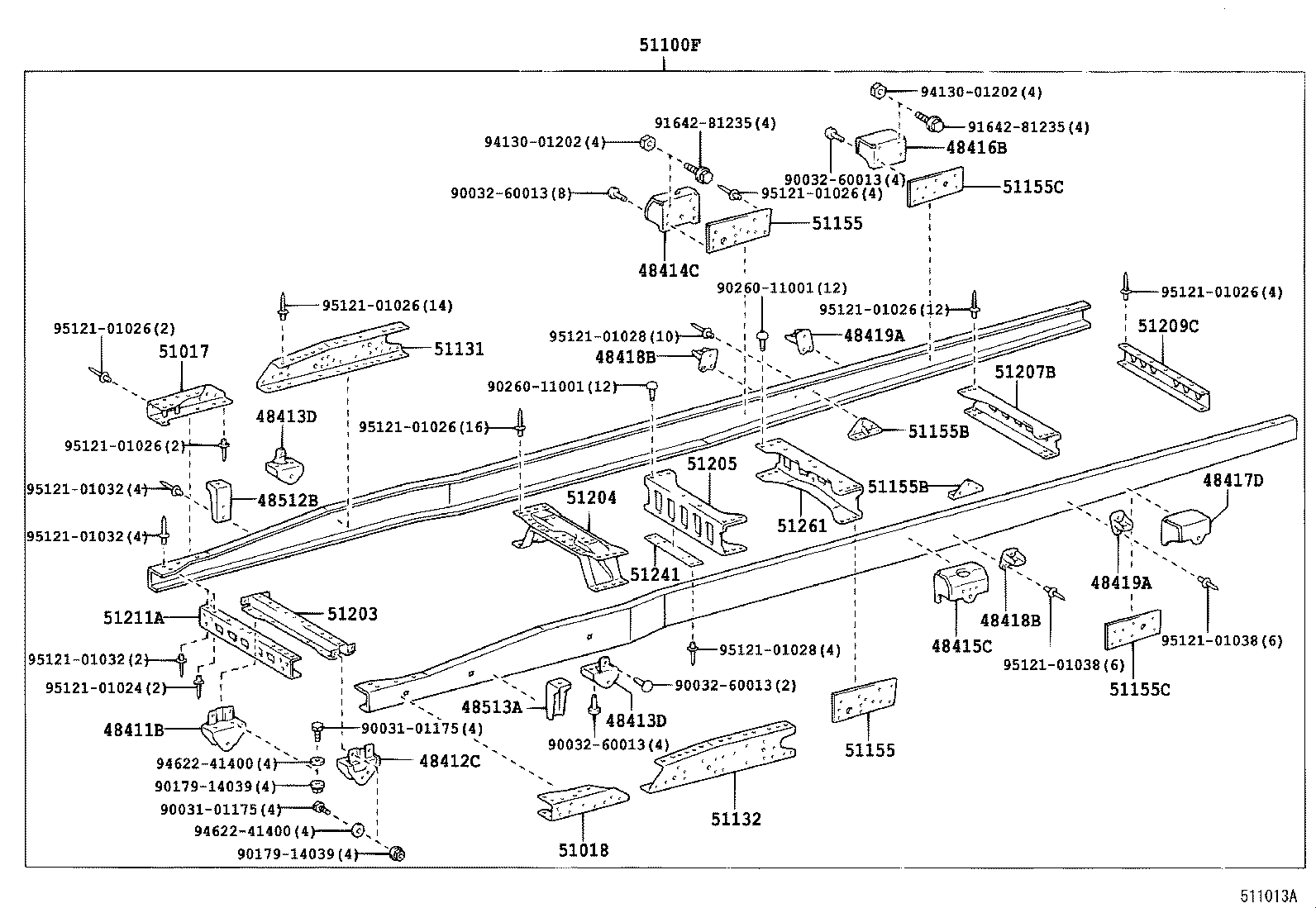 51001-37M60 FRAME SUB-ASSY product image
