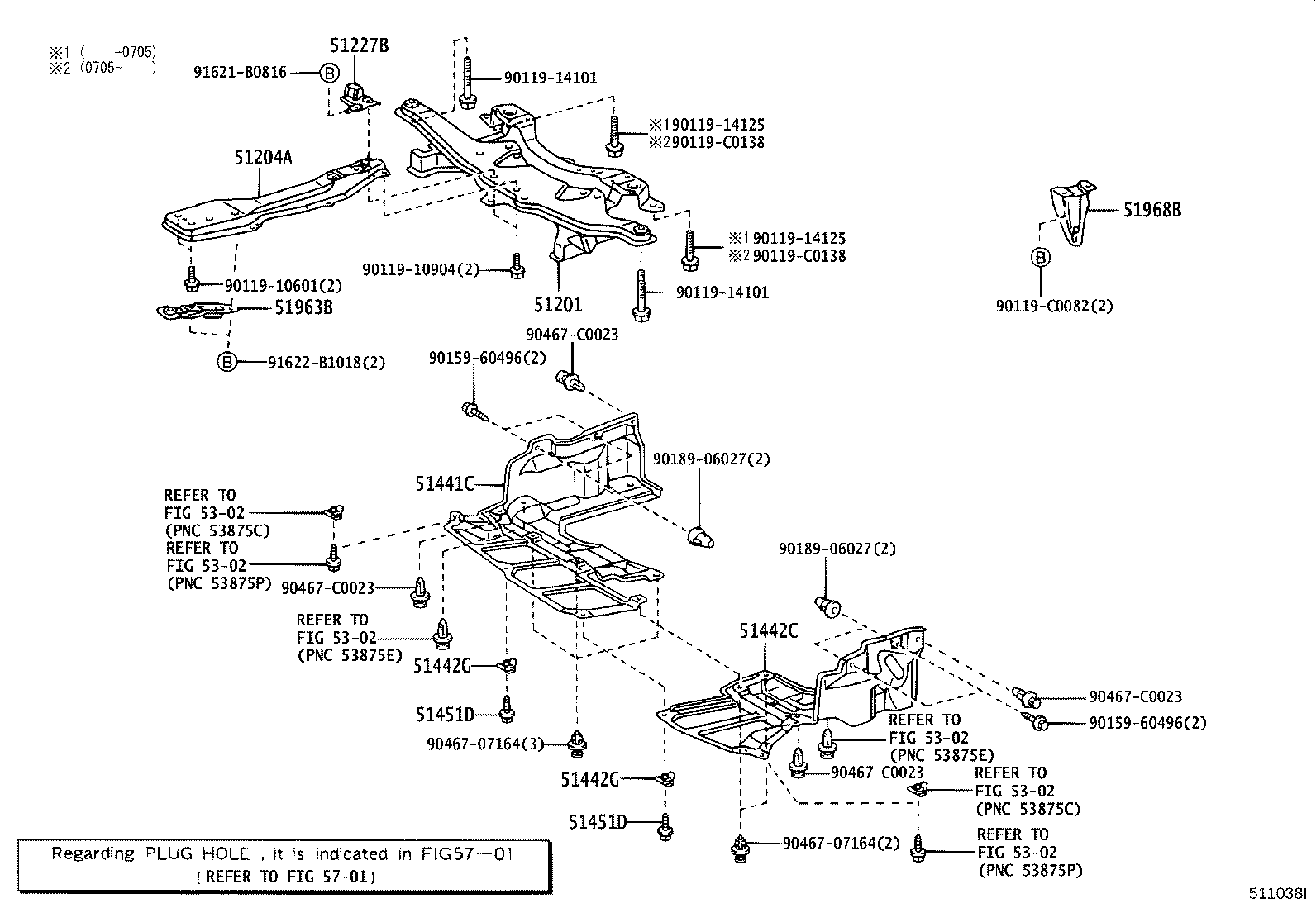 51442-02091 COVER, ENGINE UNDER, LH product image
