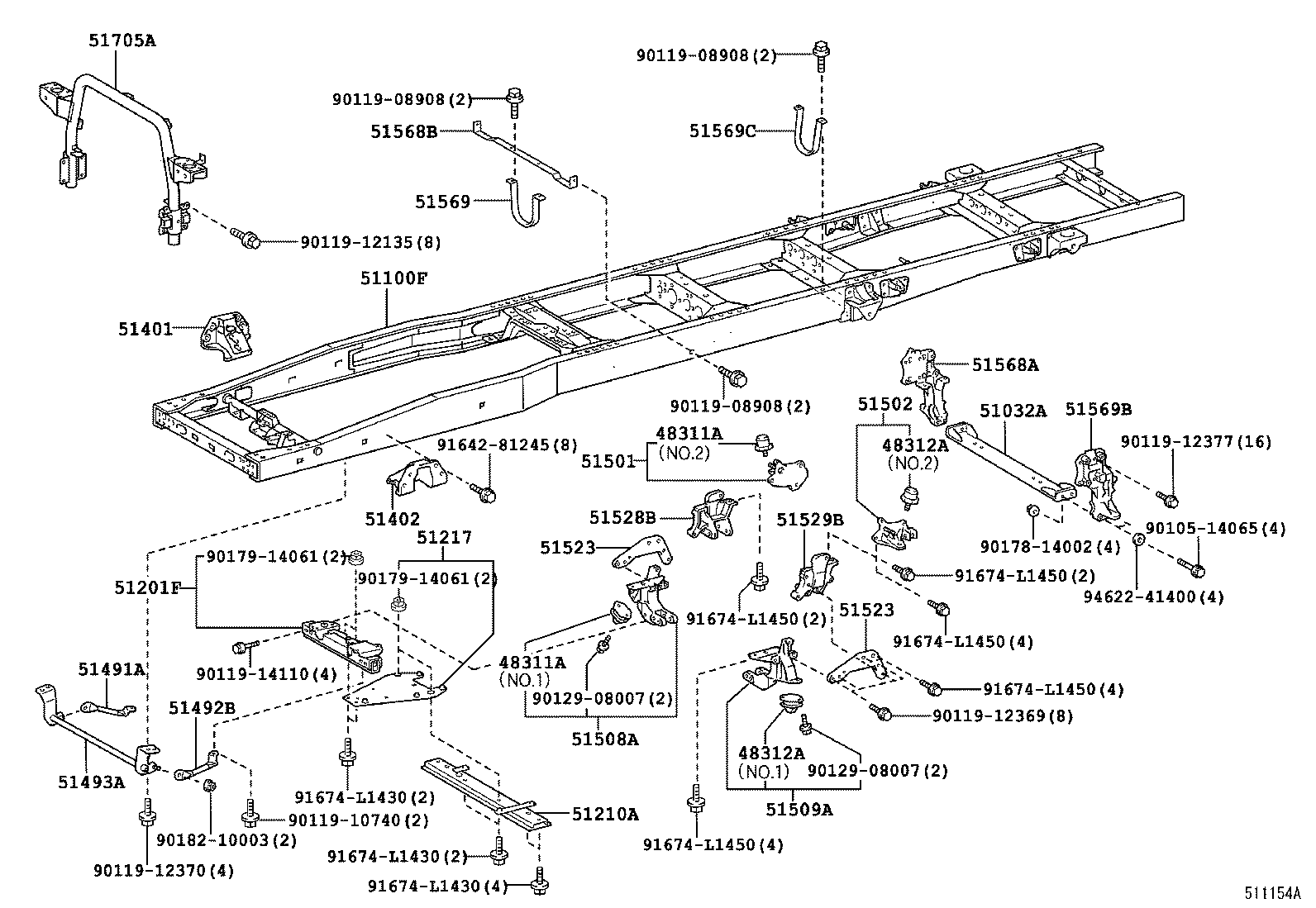 51001-37L72 FRAME SUB-ASSY product image