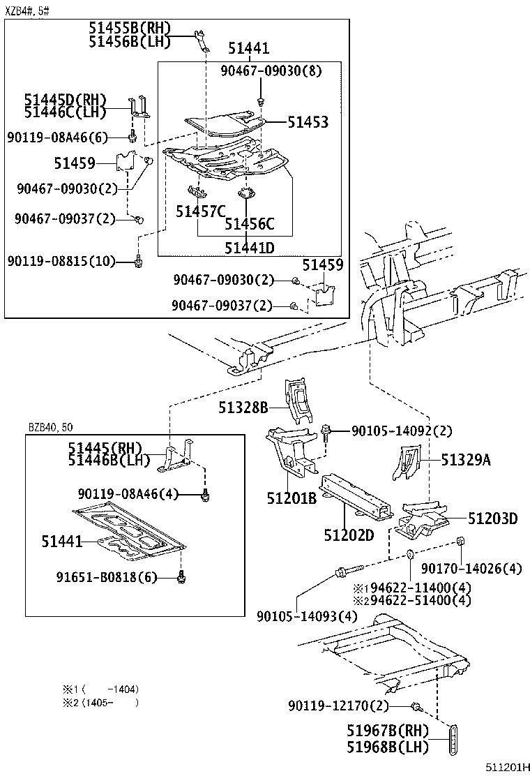 51405-36050 COVER, ENGINE UNDER, NO.1 product image