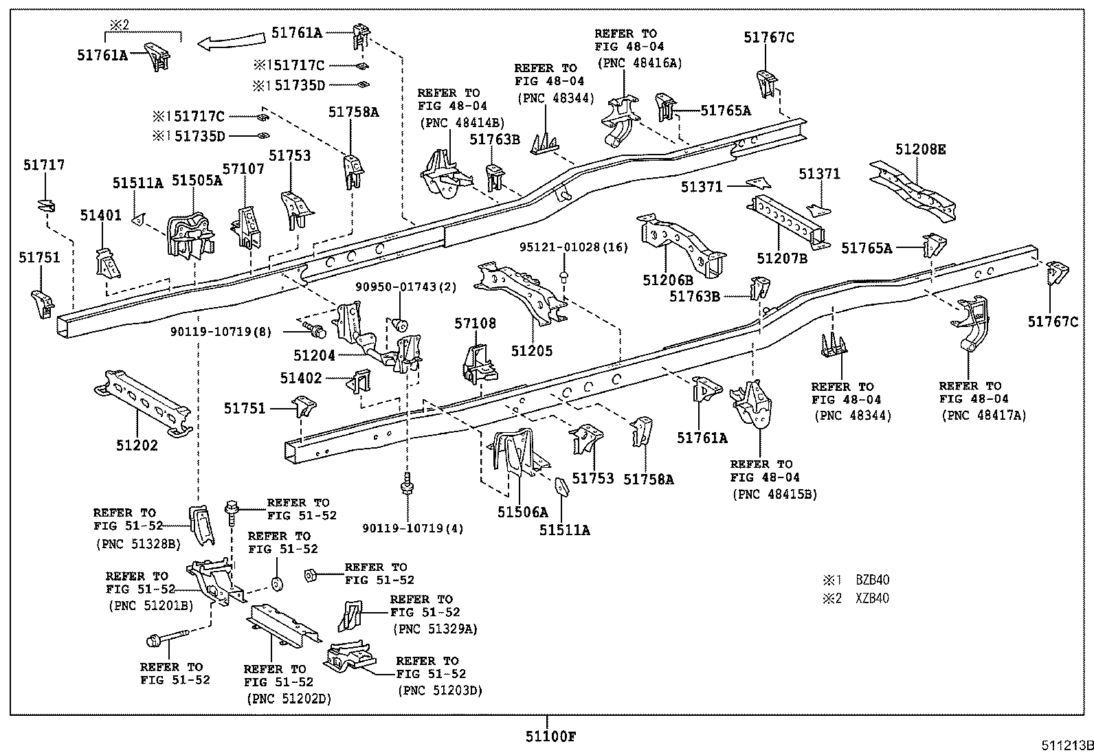 51001-36B30 FRAME SUB-ASSY product image