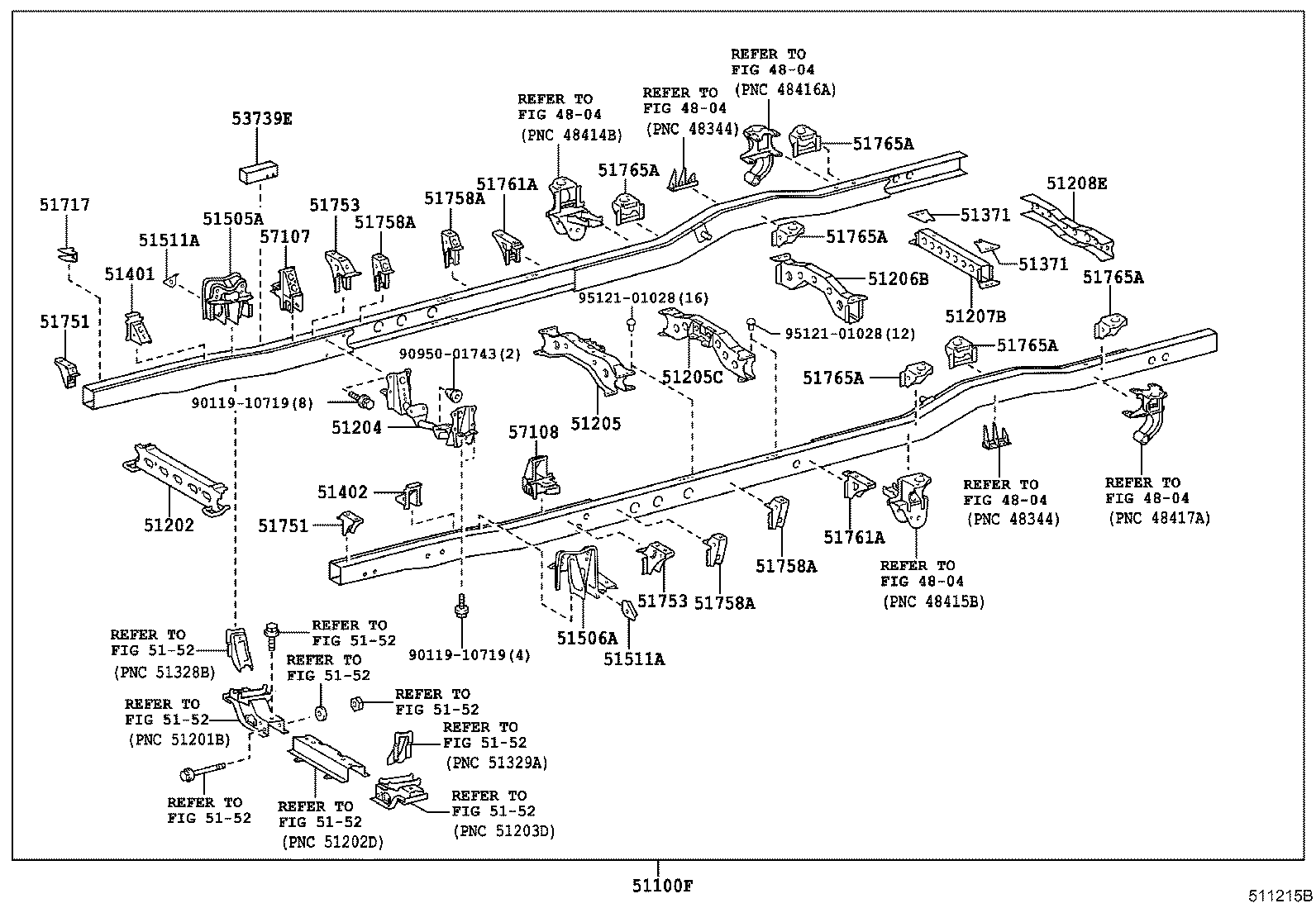51001-36B30 FRAME SUB-ASSY product image