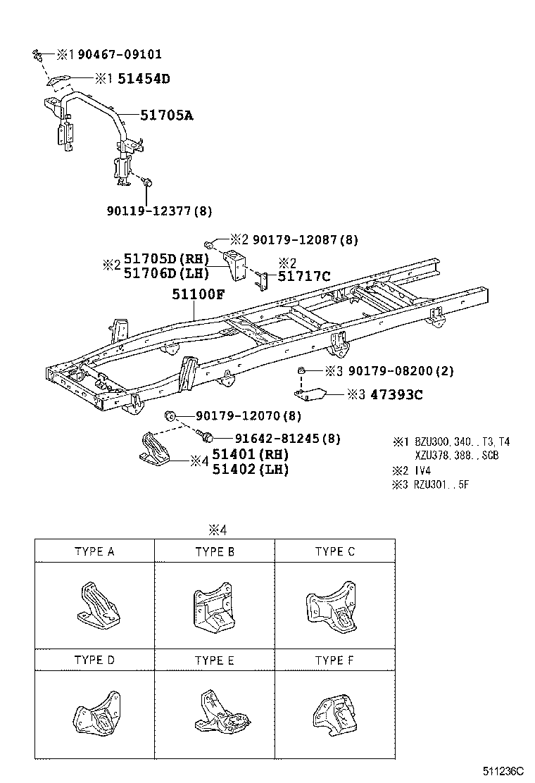 48414-37060 BRACKET, SPRING, NO.3 RH product image
