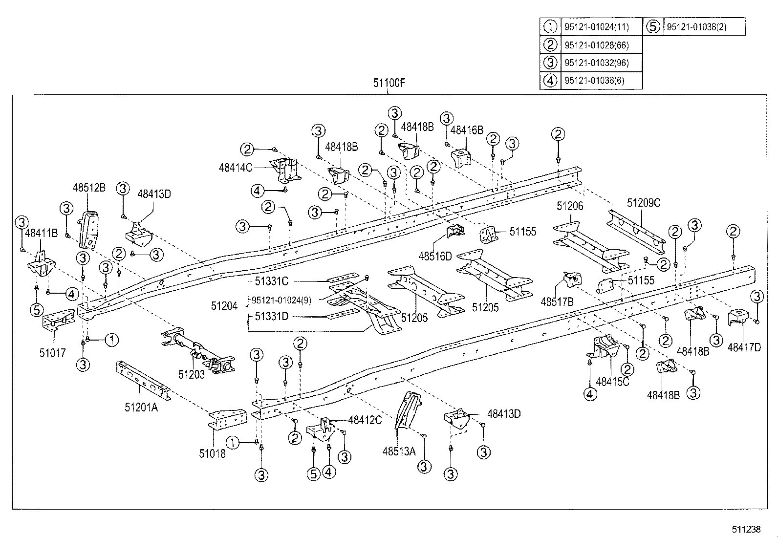 48414-37060 BRACKET, SPRING, NO.3 RH product image