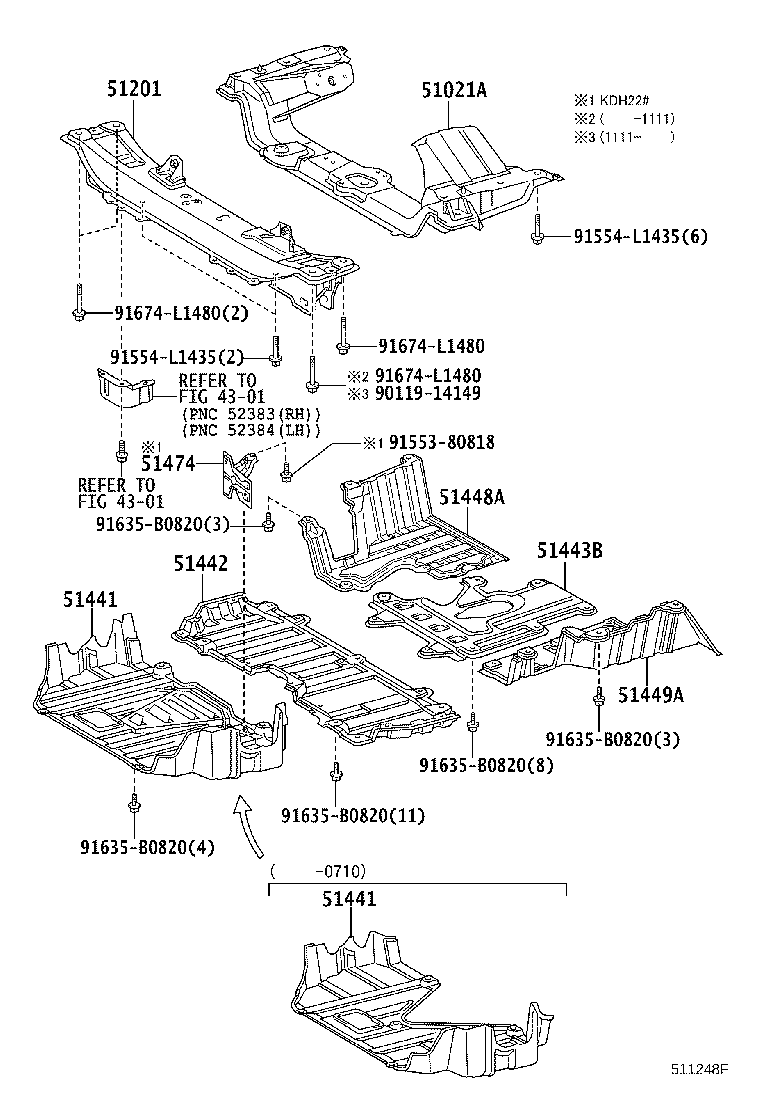 51405-26151 COVER, ENGINE UNDER, NO.1 product image