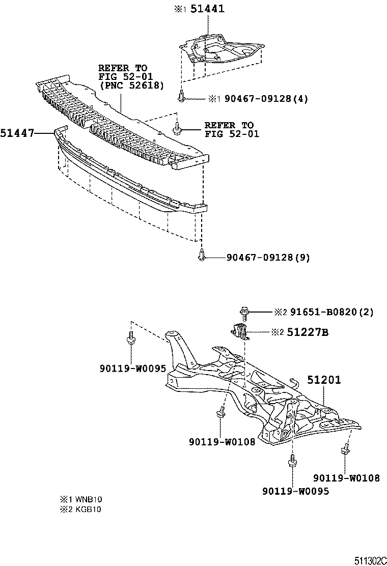 51410-0H010 COVER, ENGINE UNDER, NO.1 product image