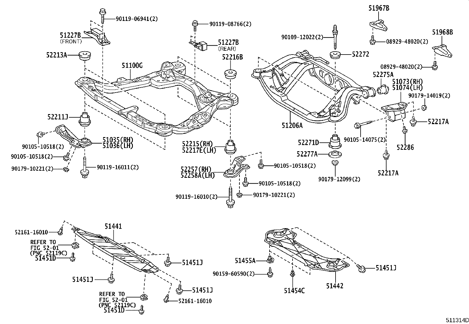 51100-48040 FRAME ASSY, FRONT product image