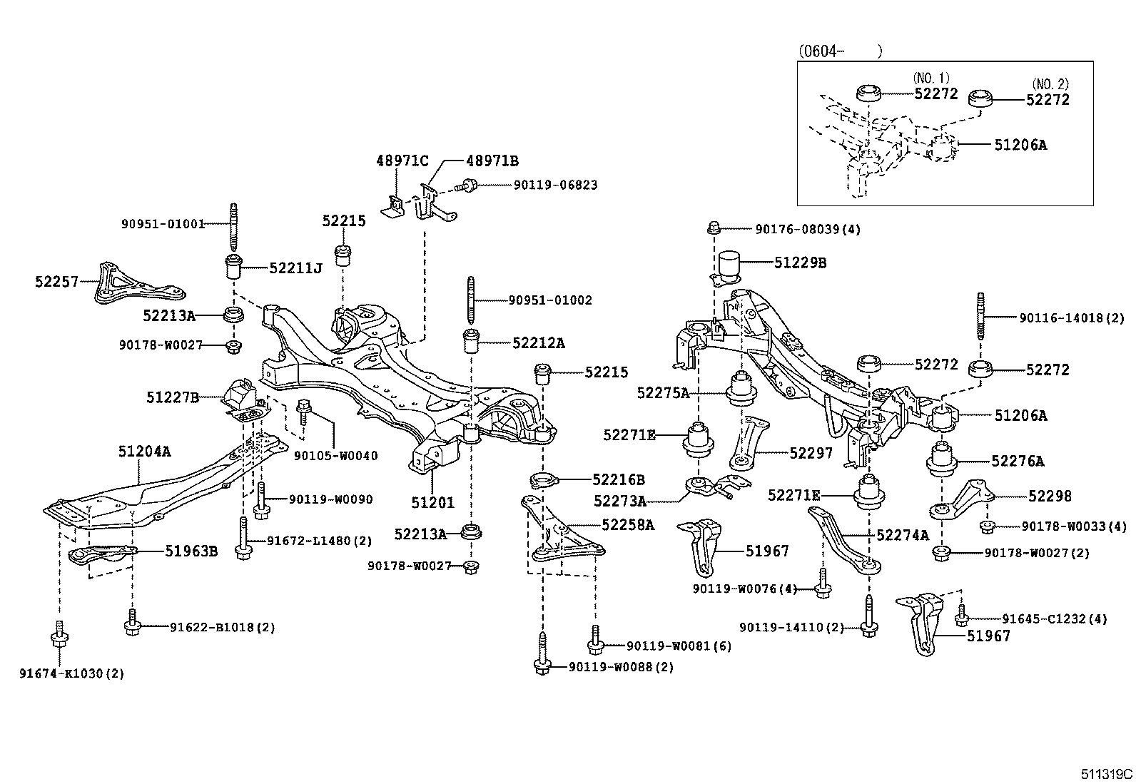 51409-05030 COVER, ENGINE UNDER, LH product image