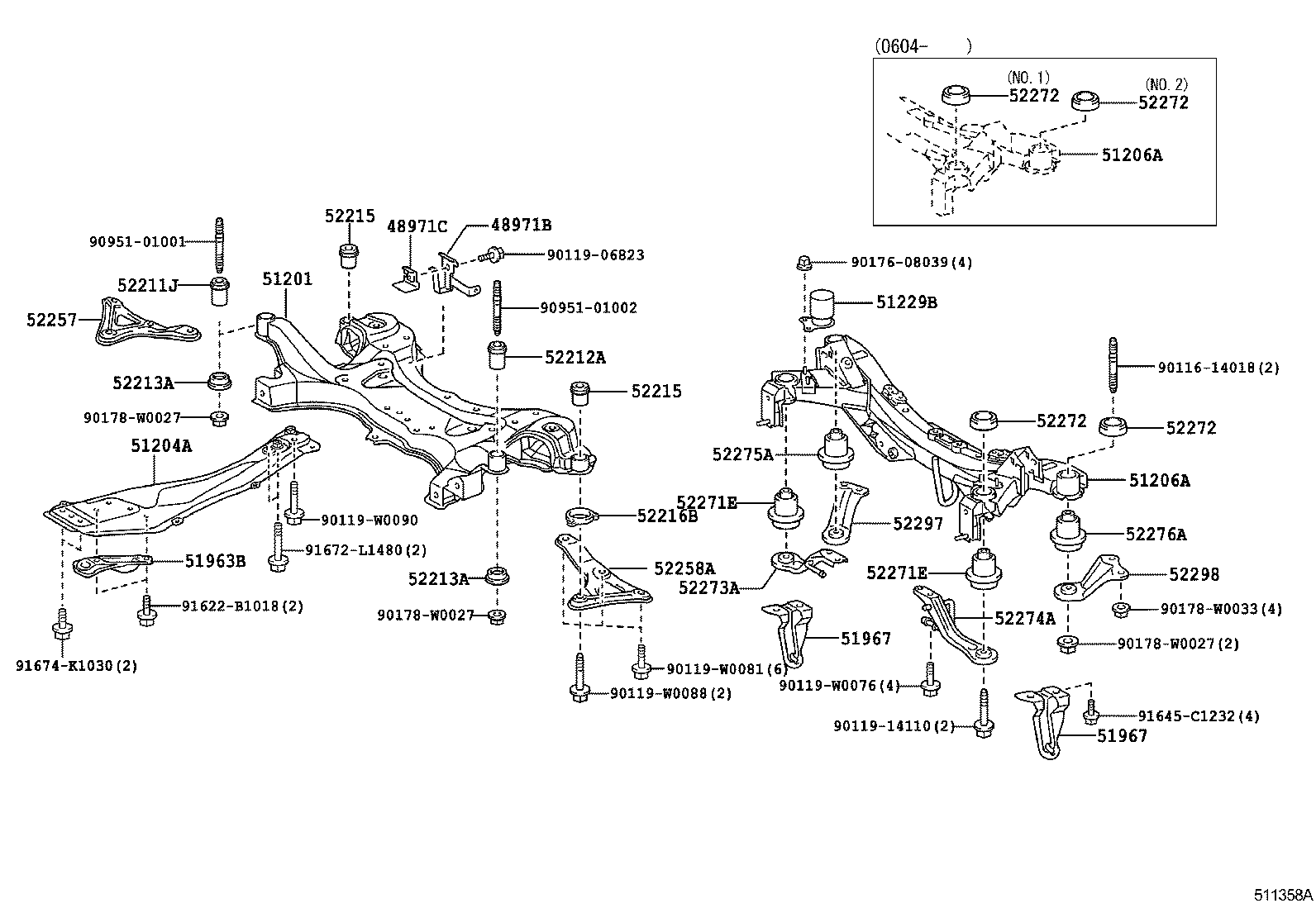 51409-05050 COVER, ENGINE UNDER, LH product image