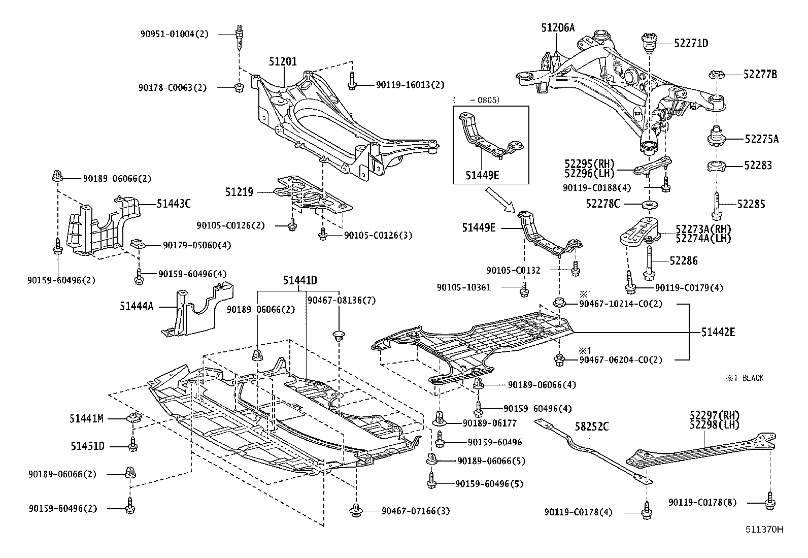51210-0N011 CROSSMEMBER SUB-ASSY, FRONT SUSPENSION product image