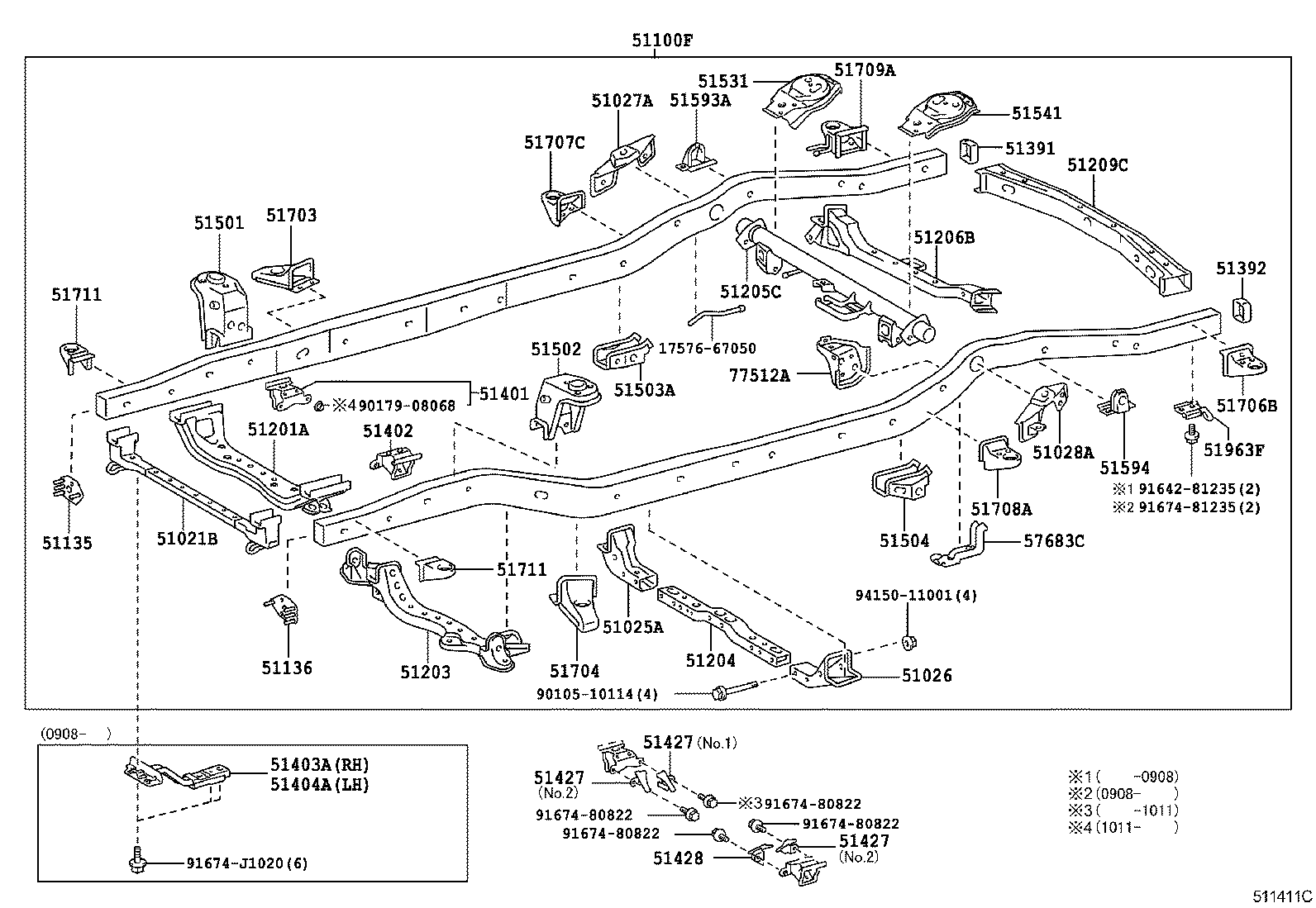 51001-35A10 FRAME SUB-ASSY product image