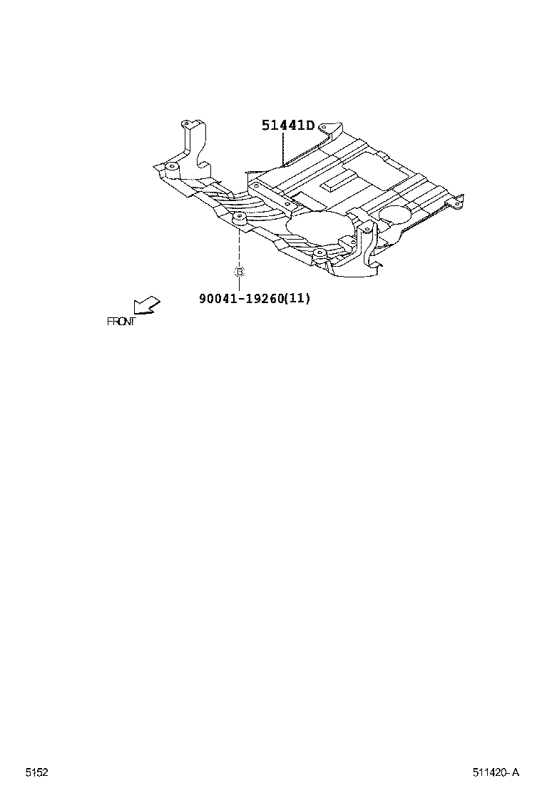 51202-B4010 CROSSMENBER SUB-ASSY, FRONT SUSPENSION, LOWER product image