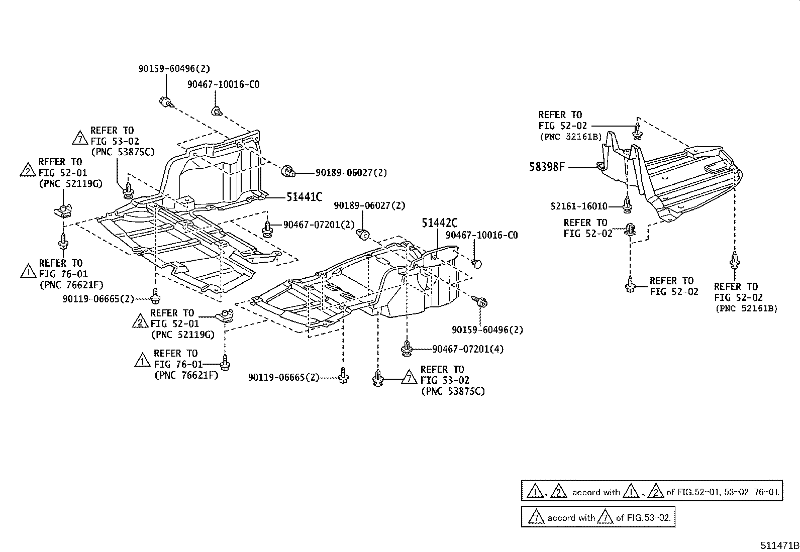 51441-05060 COVER, ENGINE UNDER, RH product image