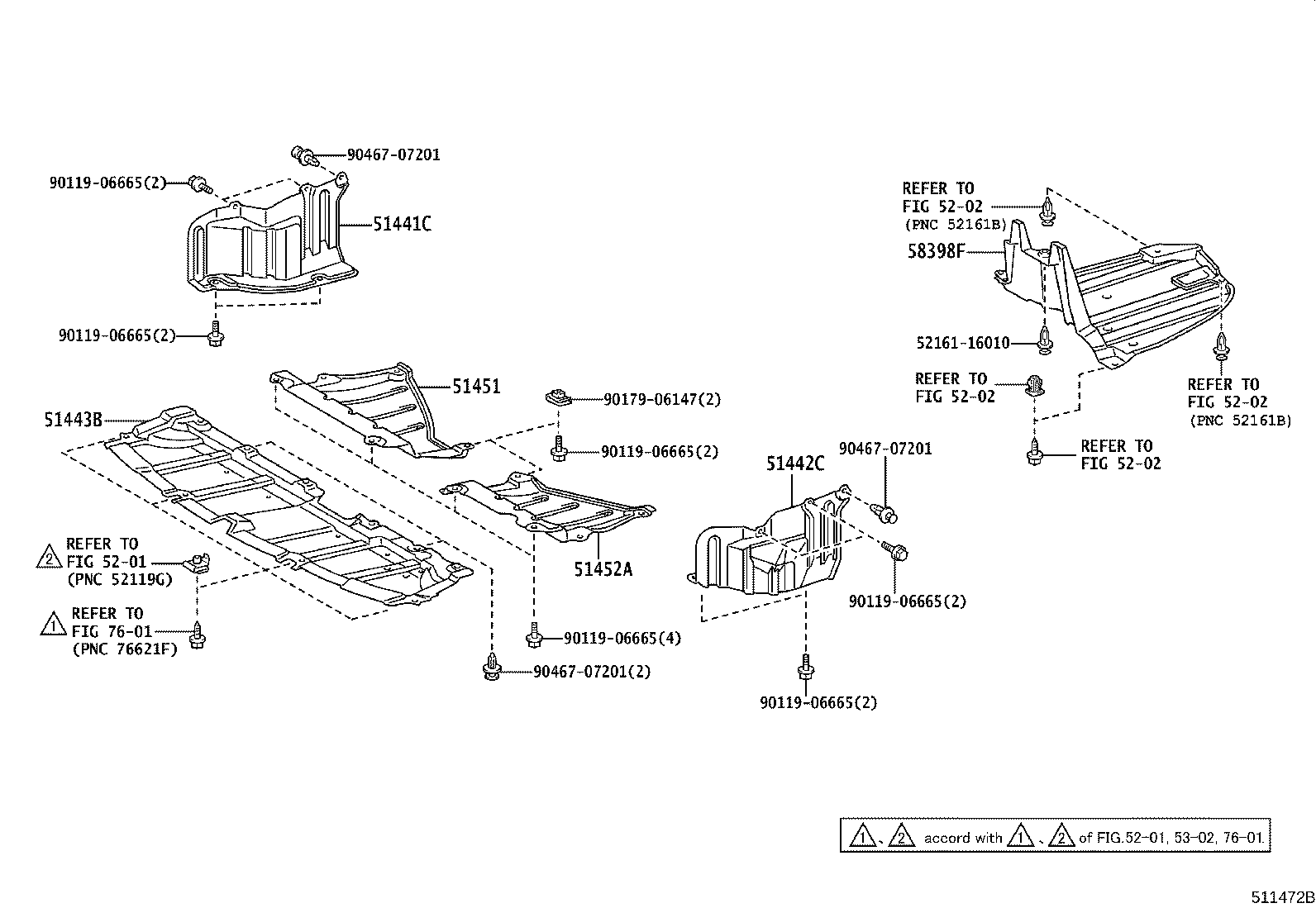 51441-05060 COVER, ENGINE UNDER, RH product image