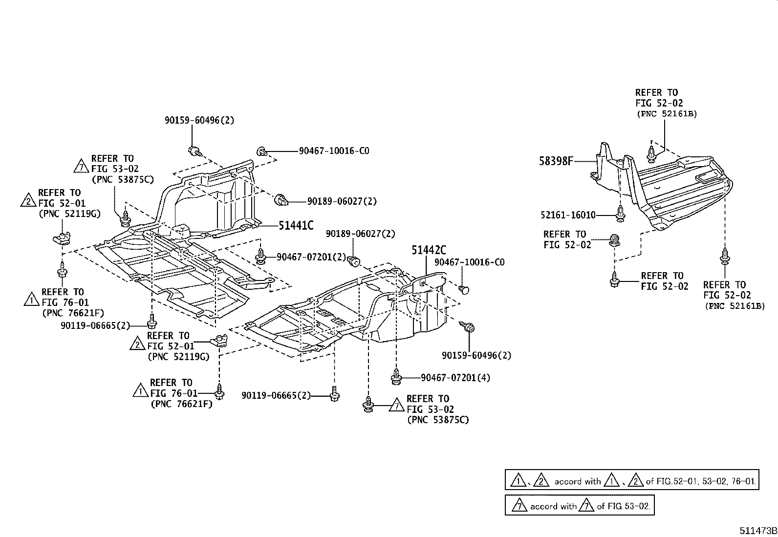 51409-05030 COVER, ENGINE UNDER, LH product image