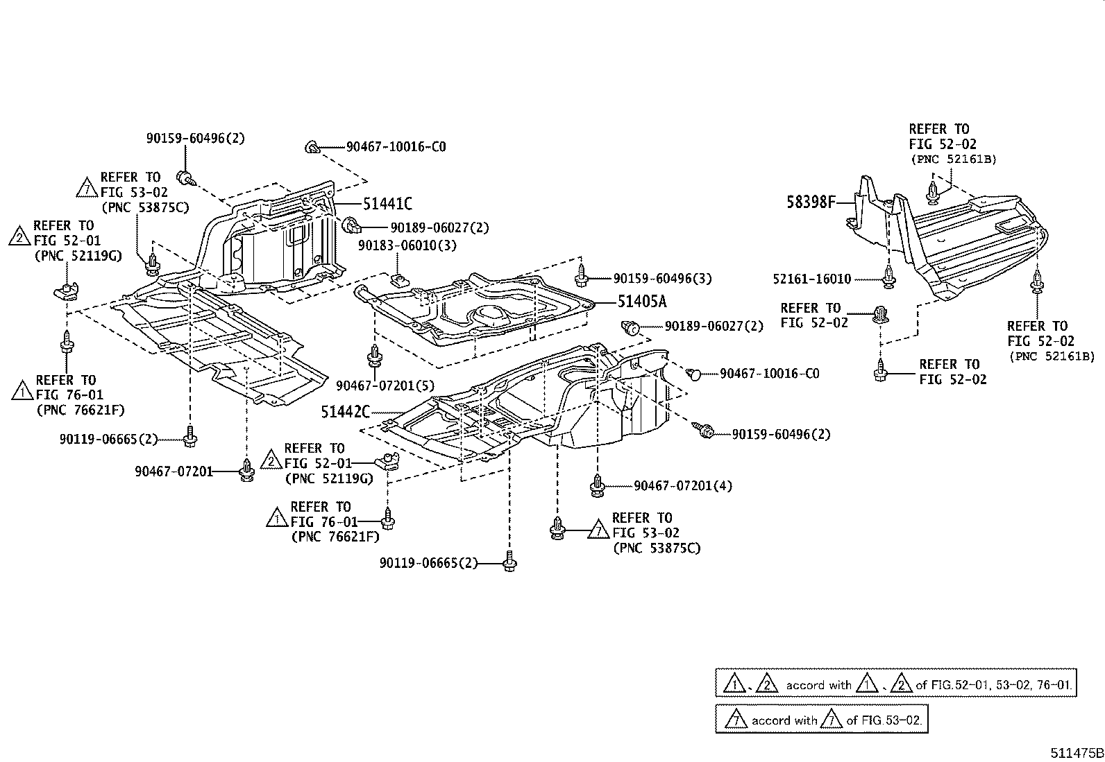 51409-05030 COVER, ENGINE UNDER, LH product image