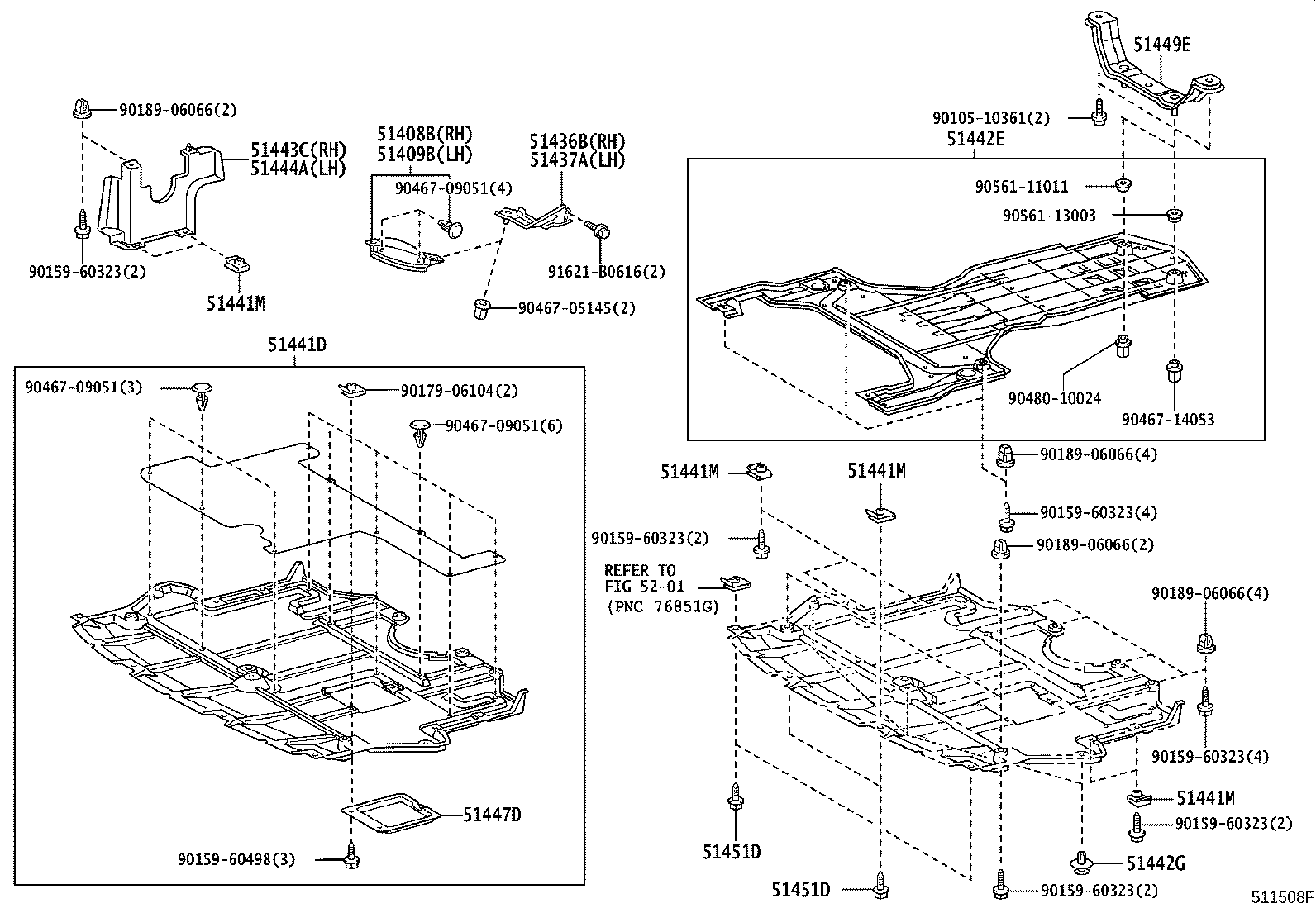 51441-30350 COVER, MOTOR UNDER, NO.1 product image
