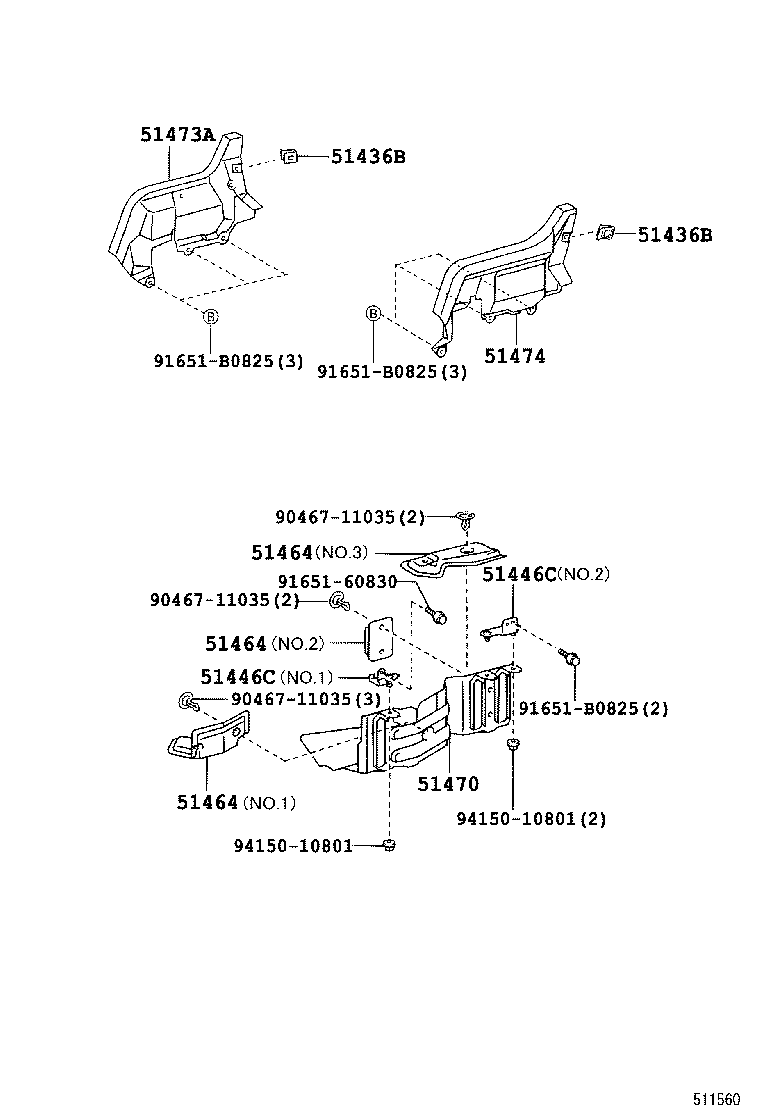 51440-37040 COVER, ENGINE UNDER, NO.1 product image