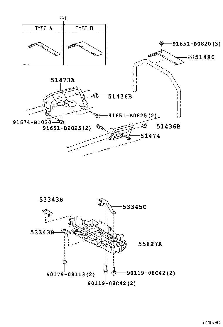 51440-37480 COVER, ENGINE UNDER, RH product image