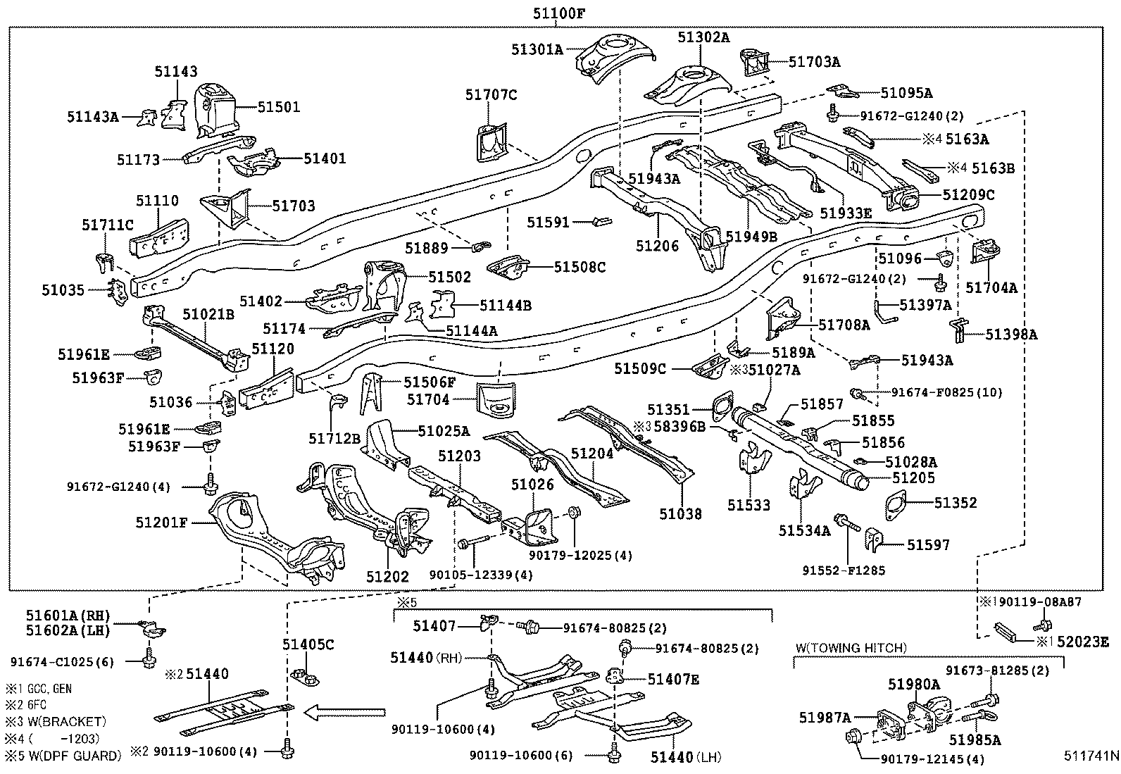 51021-60031 CROSSMEMBER SUB-ASSY, FRAME AUXILIARY product image